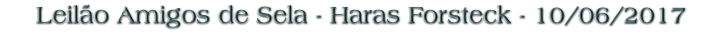 Leilão Amigos de Sela - Haras Forsteck - 10/06/2017